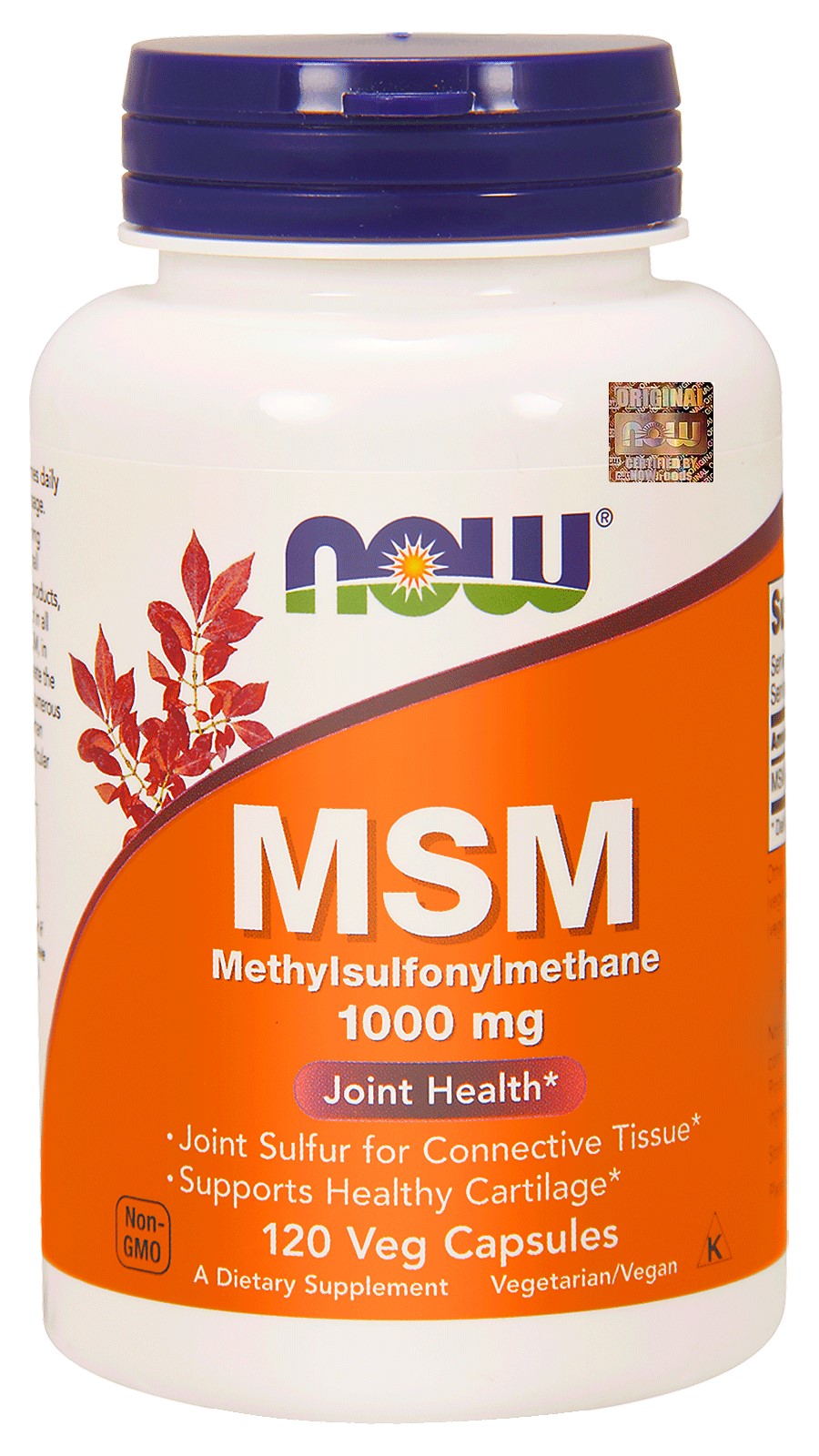 NOW Foods MSM siarka organiczna FORTE 1500mg 100tab